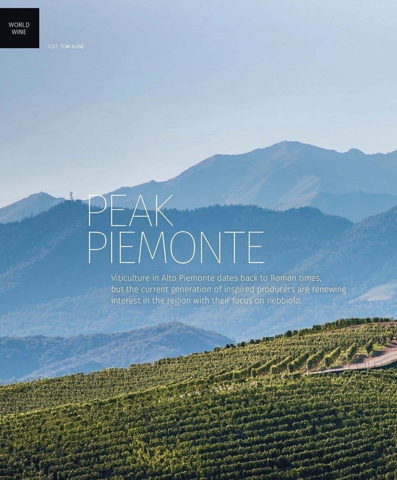 Great spotlighting done on Alto Piemonte, Italy's original #nebbiolo powerhouse, by @tomjkline and @gtwinemag. We are super proud to see the mighty Antoniolo and their famed monopole, 'Osso San Grato', featured amongst some of the other greats.⁠
⁠
Sh