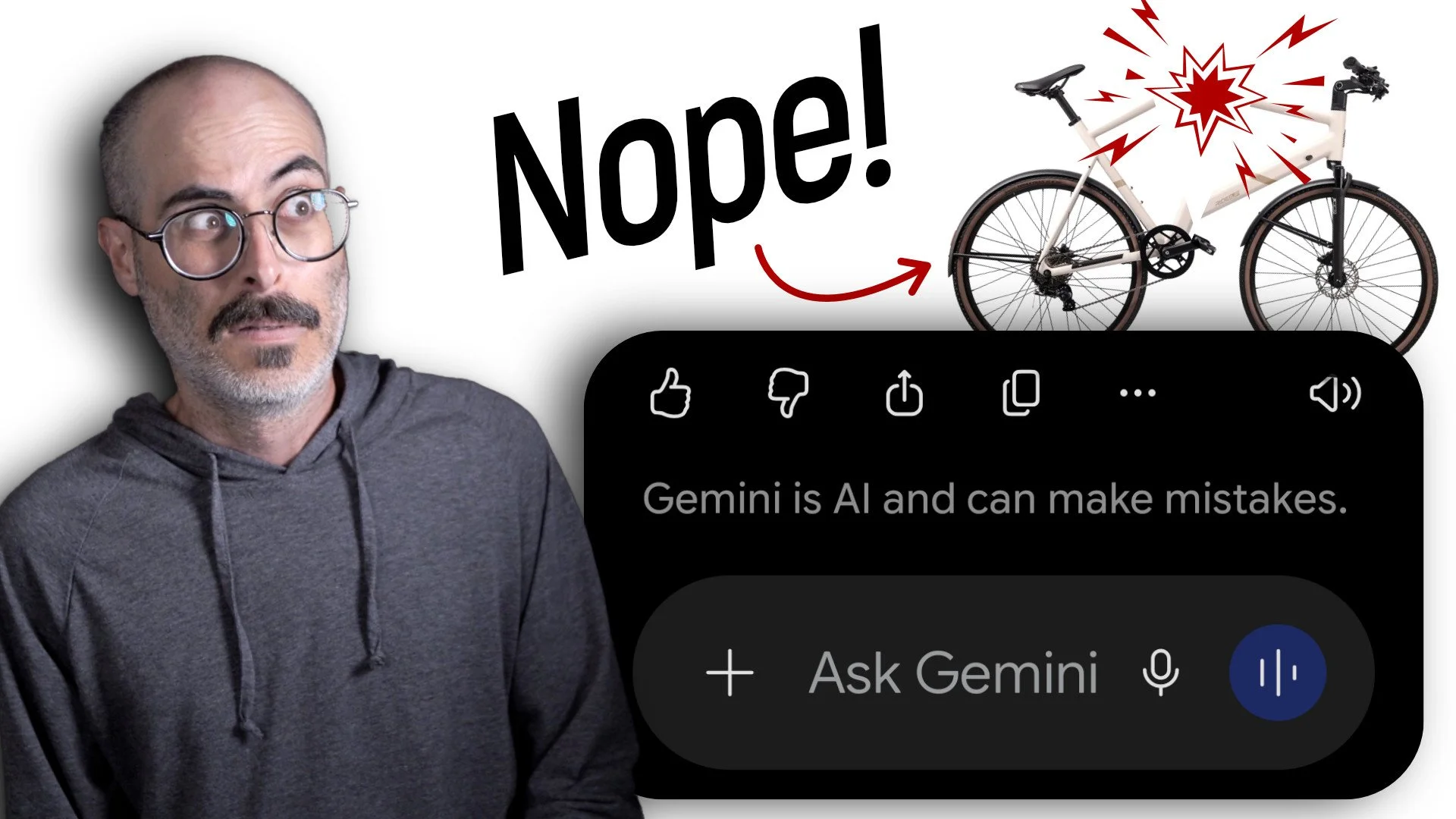 Google Gemini broke my new bike. Or: How Big Tech has abandoned trust.