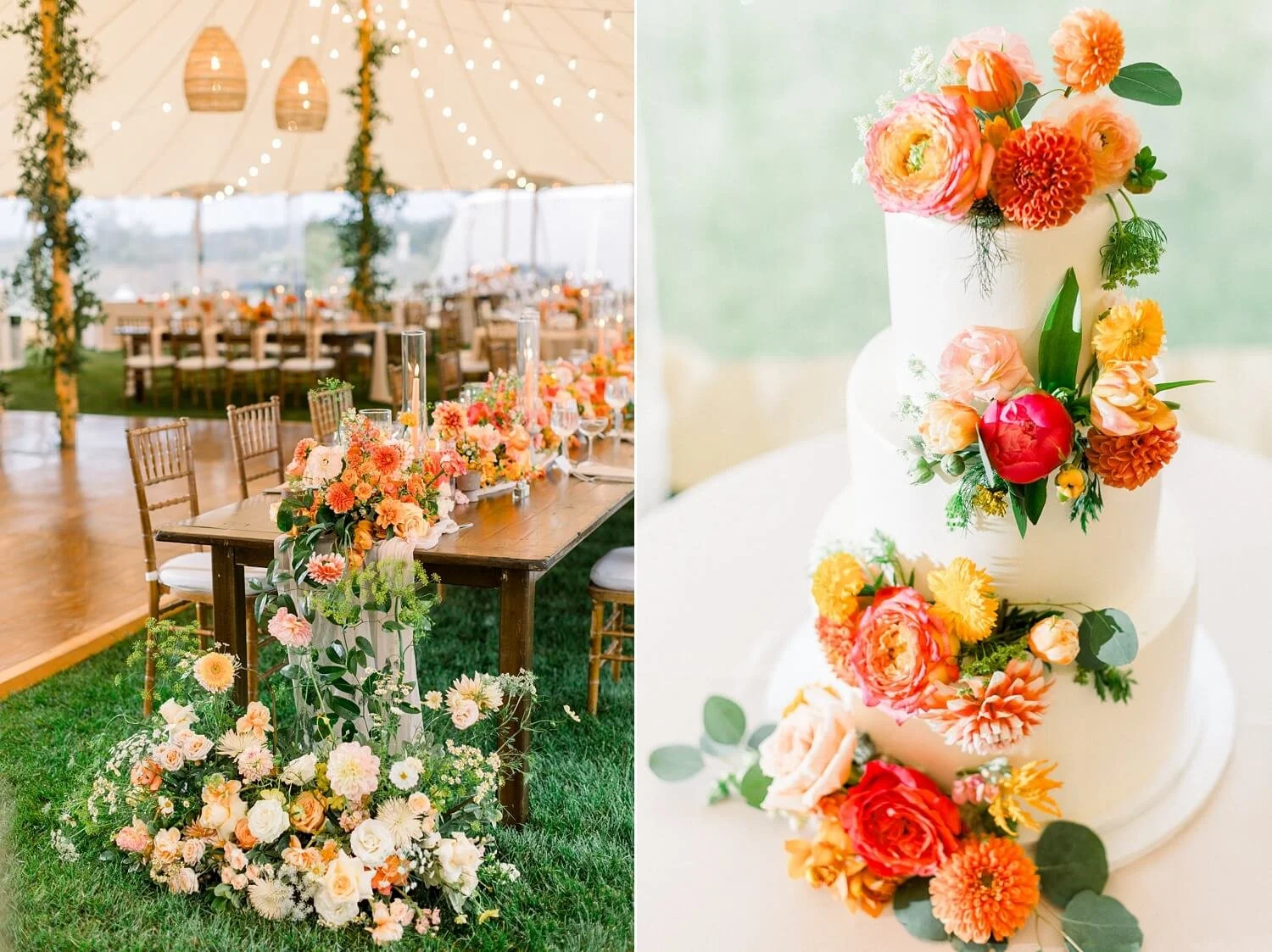Jessica Dodakian & Doug Willis’s Colorful Shining Tides Wedding in