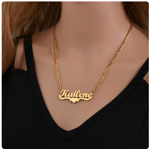 Nameplate necklace