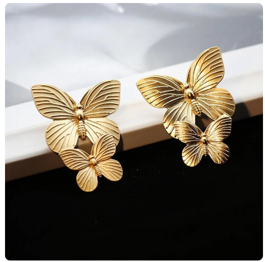 Dos monarch earrings