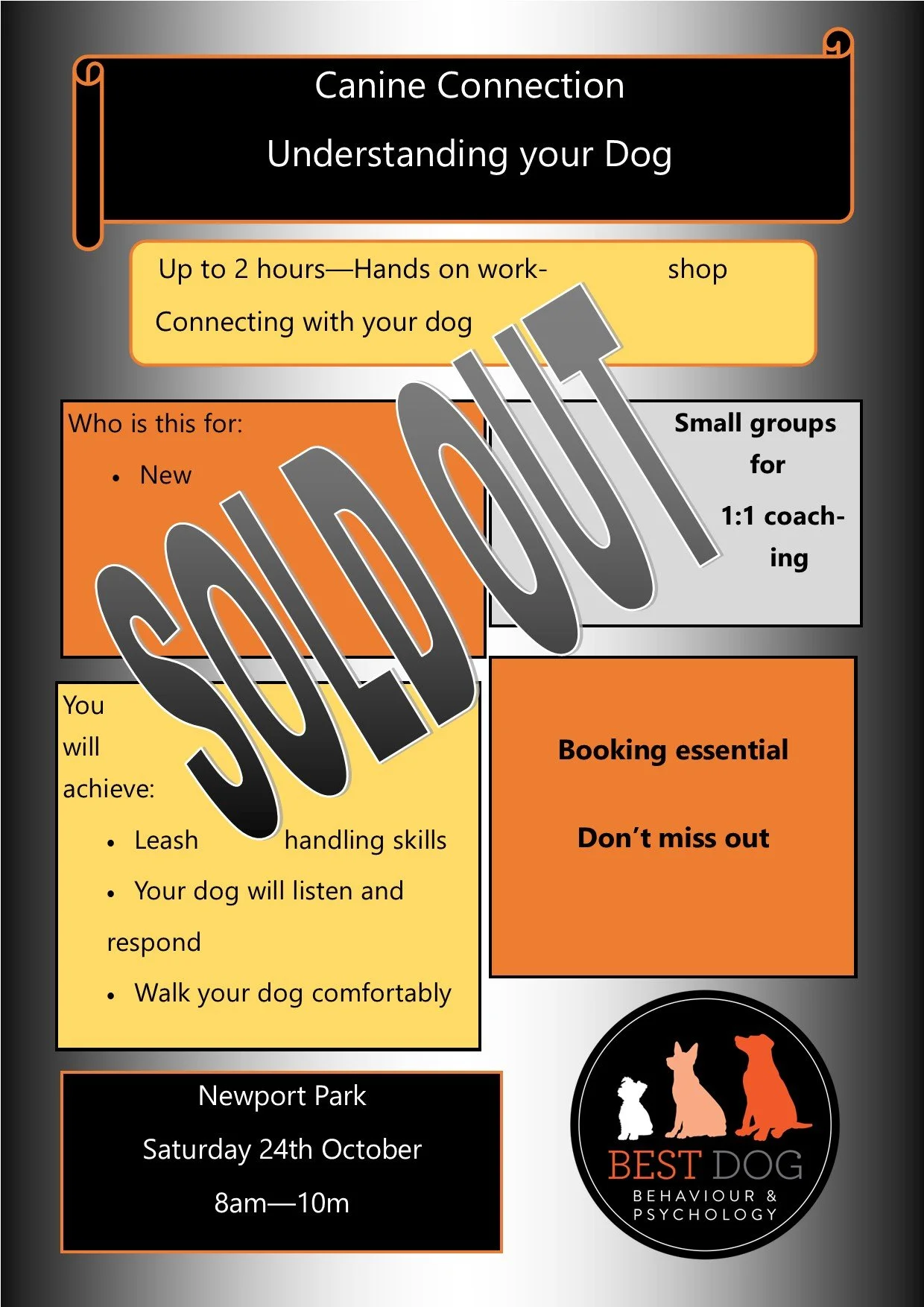Newport Canine Connection Workshop 24th October