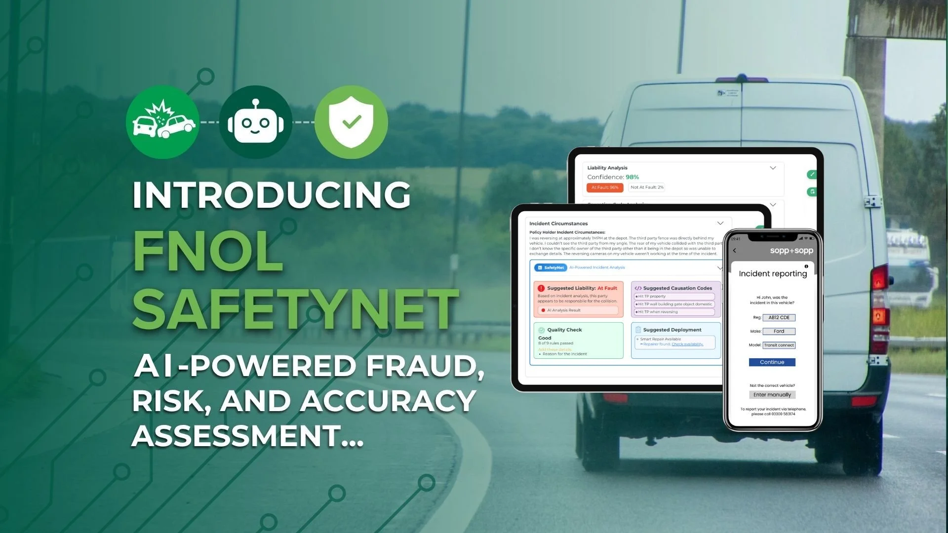 sopp+sopp Launches ‘SafetyNet’: AI-Powered FNOL Validation