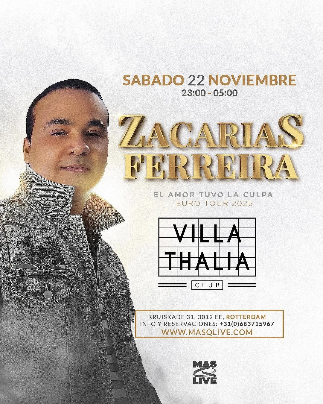 ZACARIAS FERREIRA (LIVE) | SATURDAY NOVEMBER 22TH