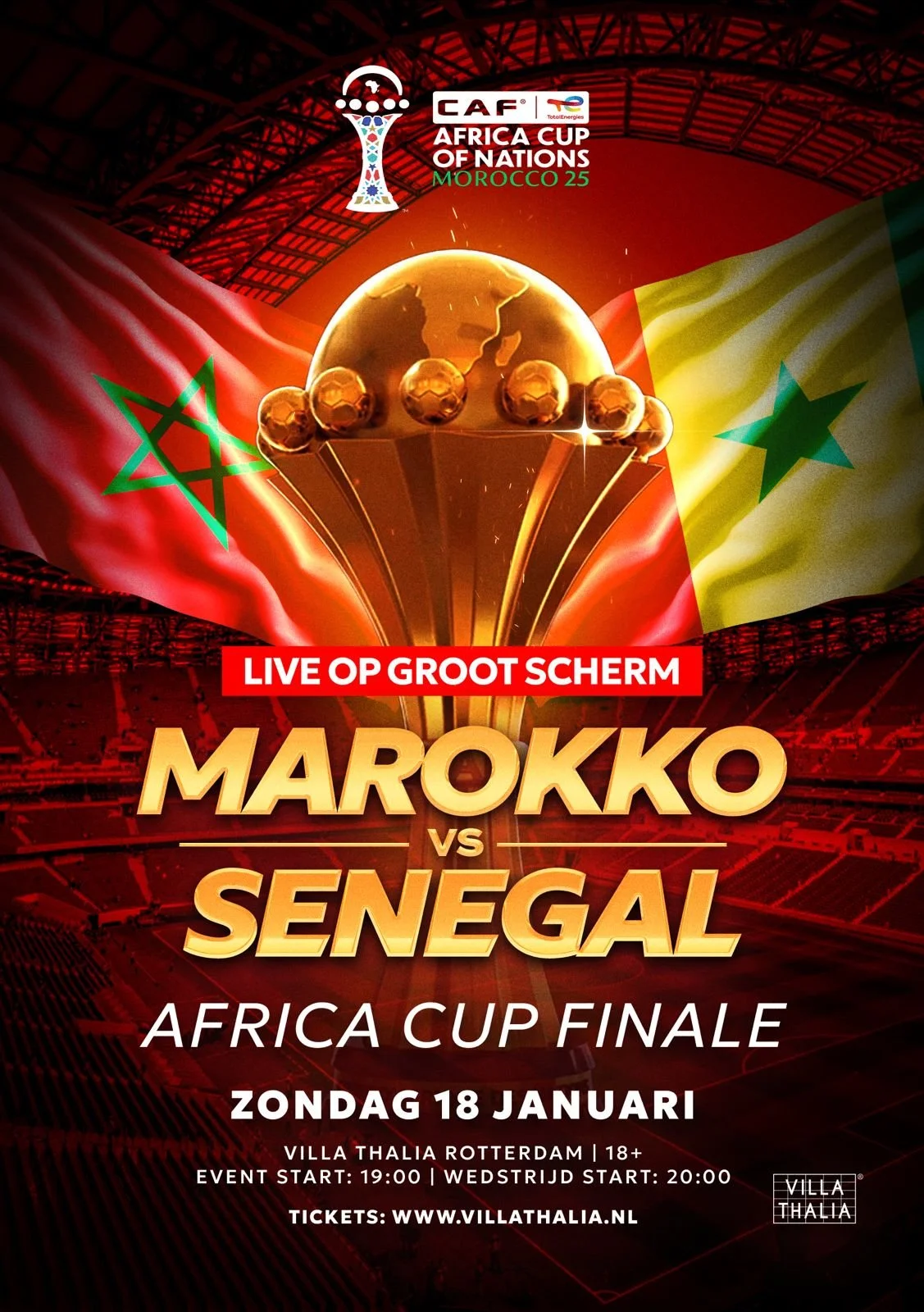 MAROKKO - SENEGAL (LIVE OP GROOTSCHERM) 18+