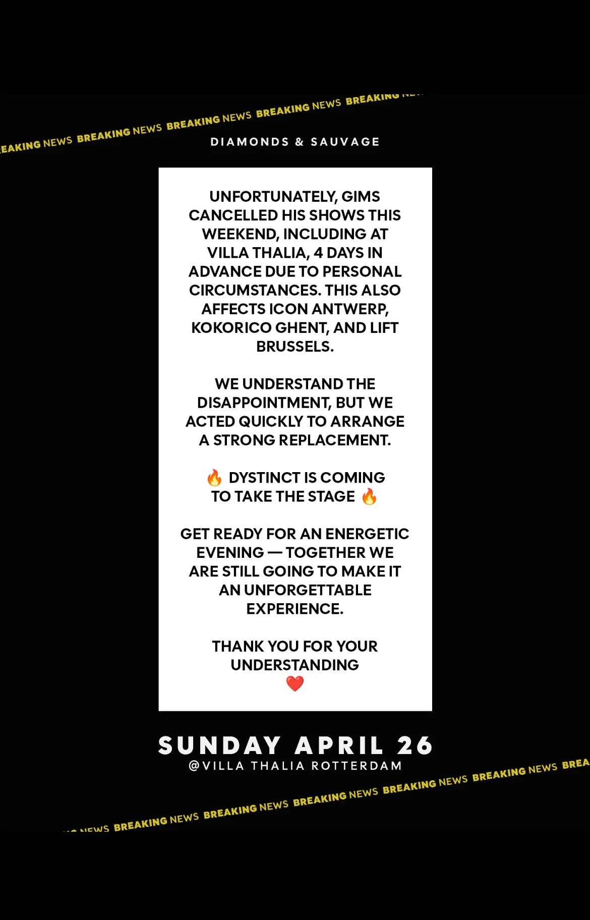 DYSTINCT (LIVE) KINGSNIGHT SPECIAL | SUNDAY 26TH OF APRIL