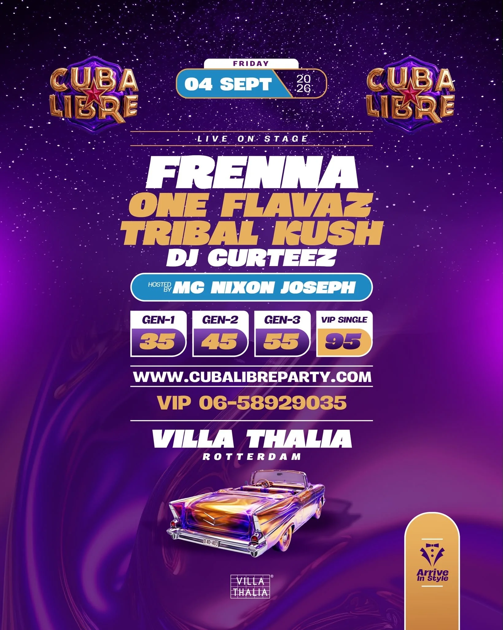 CUBA LIBRE | SATURDAY SEPTEMBER 4TH