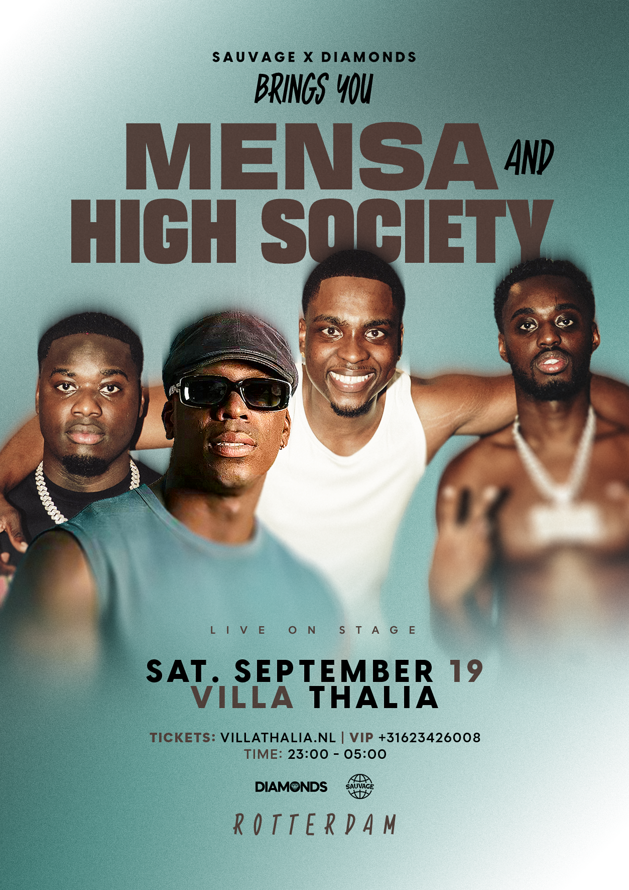 MENsa &amp; HIGH SOCIETY (LIVE ) | SATURDAY 19TH OF SEPTEMBER