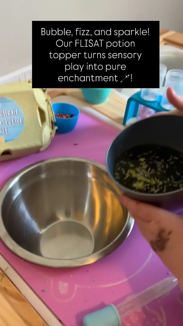 Potion make is always fun! Our acrylic potion topper is by far my daughter’s favourite topper! 
#PotionPlay
#SensoryPlay
#FLISATTopper
#MagicalPlay
#LittleWizards
#LearnThroughPlay
#WoodenPlay
#ImaginativePlay
#SensorySetup
#MontessoriAtHome
#P