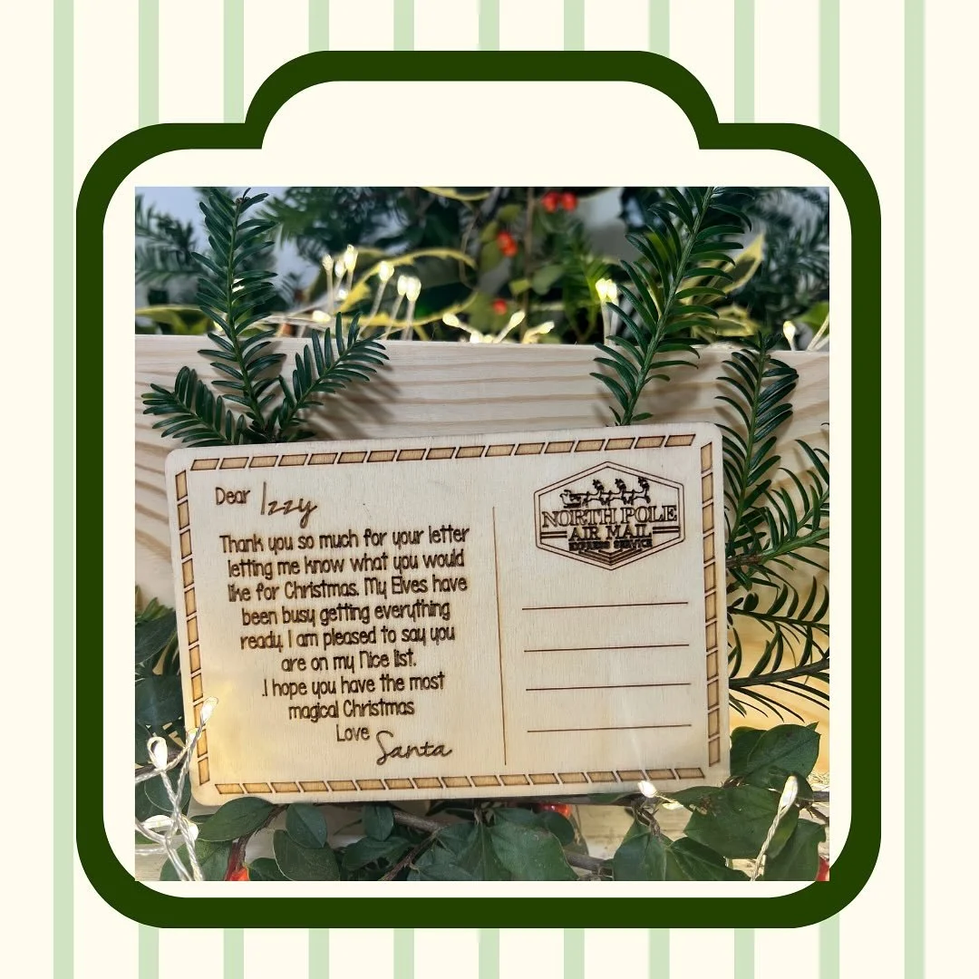 Santa postcard - can be personalised with any wording
5 available- &pound;5 each