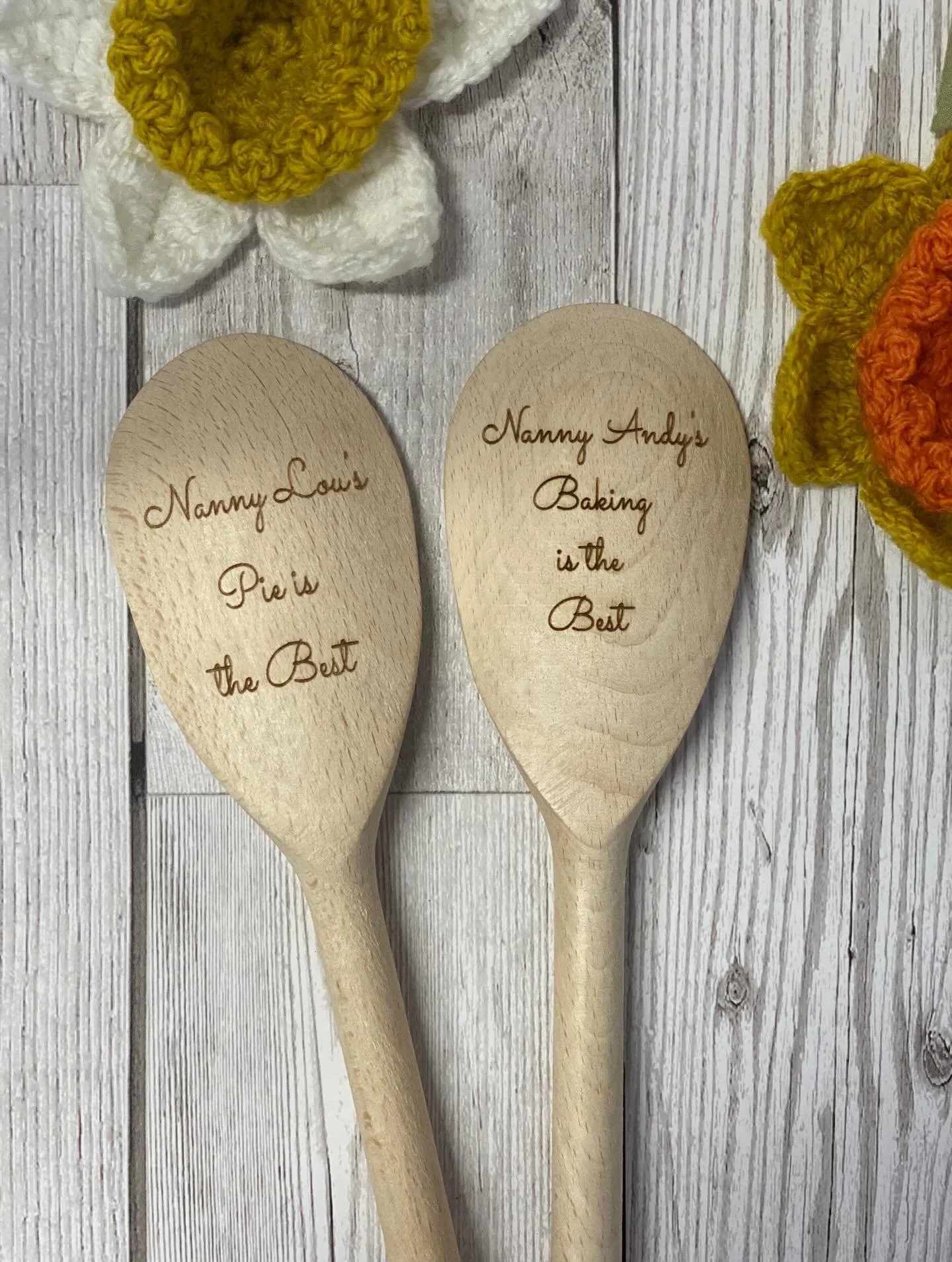 Engraved spoons; perfect gift for any baker ❤️
