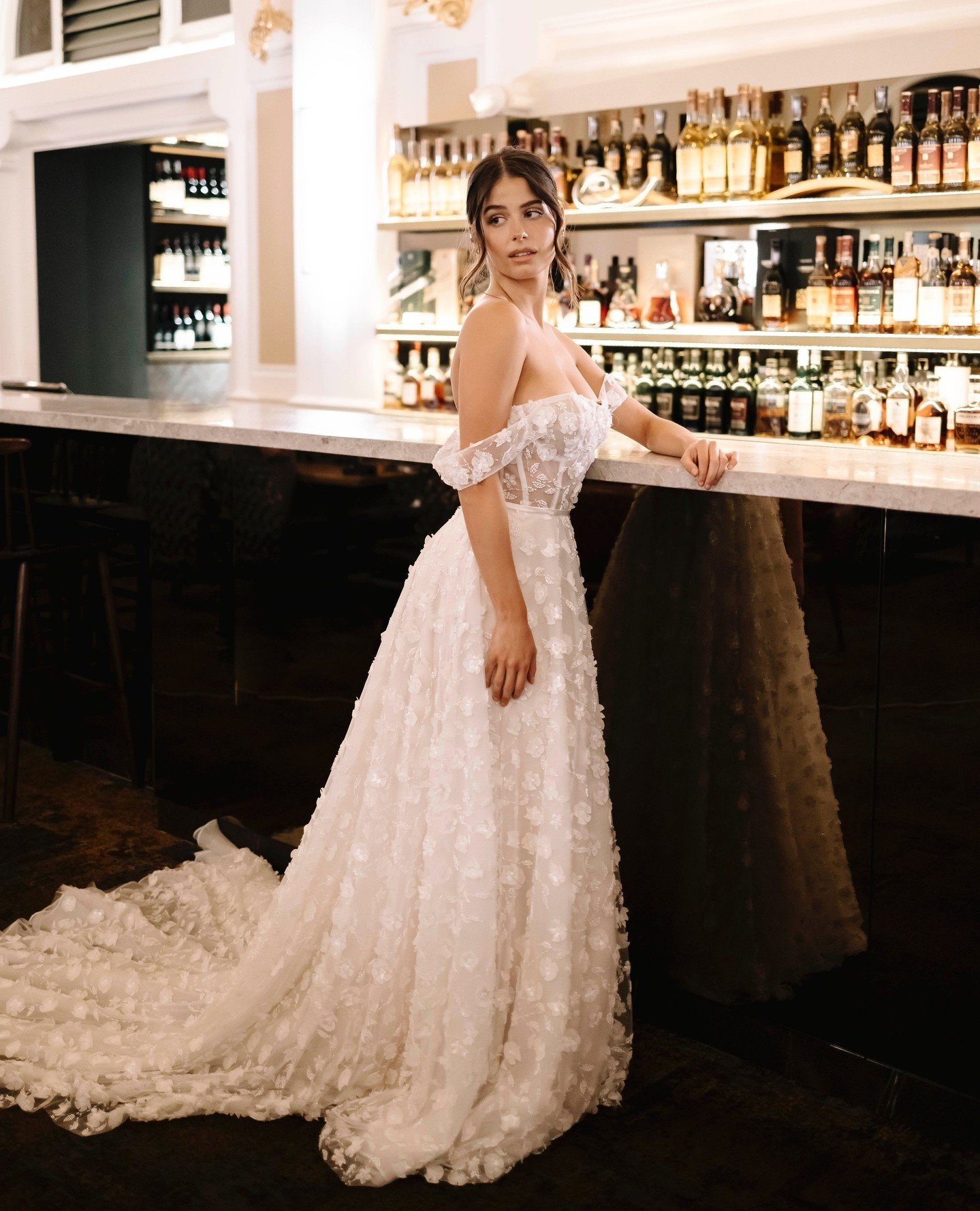 Delicate blooms crafted with love, creating the most dreamy gown. Our #ZB22570 🌸⁠
⁠