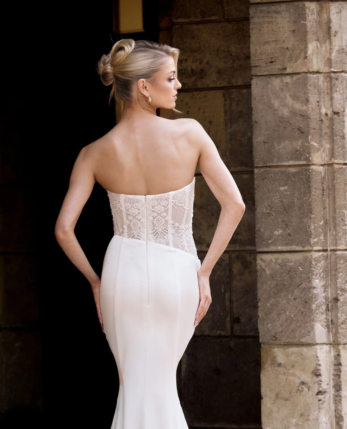 Introducing 'MAE'⁠
⁠
An asymmetrical silhouette paired with a gorgeous corset bodice and intricate lace.