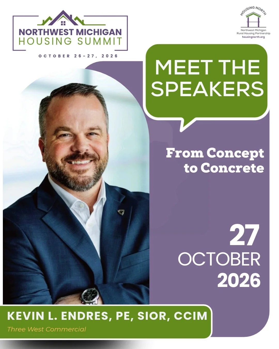 🏗️ Great housing ideas don&rsquo;t build themselves. Moving from a promising site or concept to actual construction takes coordination, problem-solving, and the right people at the table.

At the Northwest Michigan Housing Summit, join Kevin Endres 