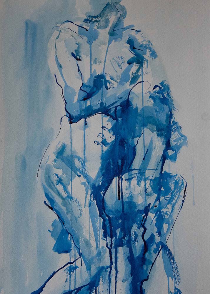 Life drawing and painting in acrylic ink (28)