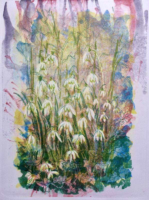 'Spring', stone lithoprint, 260 x 350mm