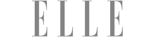 ELLE magazine logo in black and gray