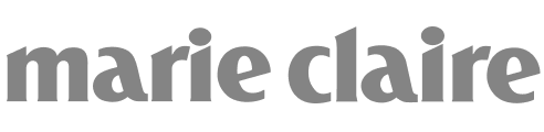 Marie Claire logo in black and gray