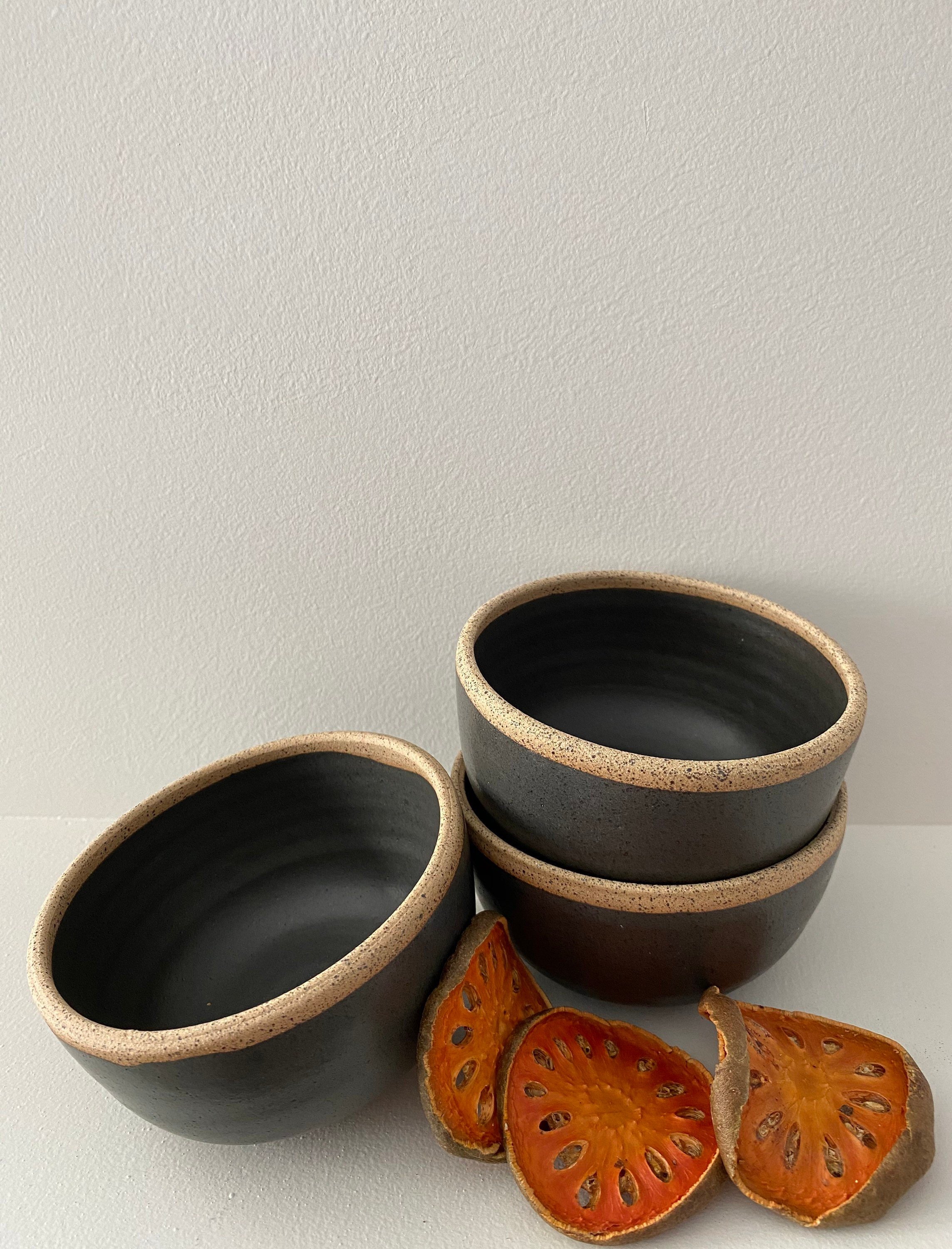 Speckled Black Bowl