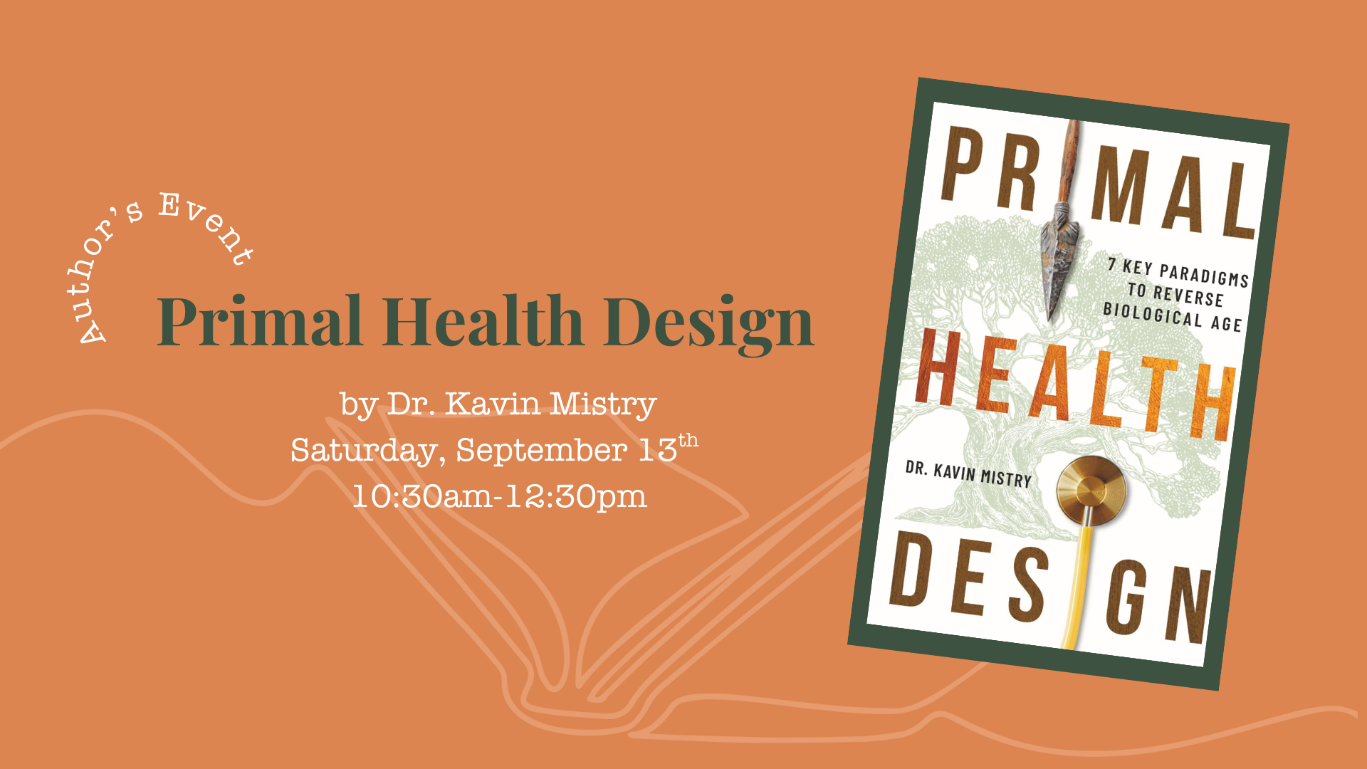Saturday Signing with Dr. Kavin Mistry