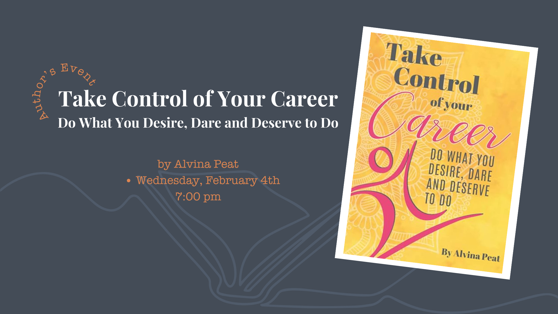 Author’s Event with Alvina Peat