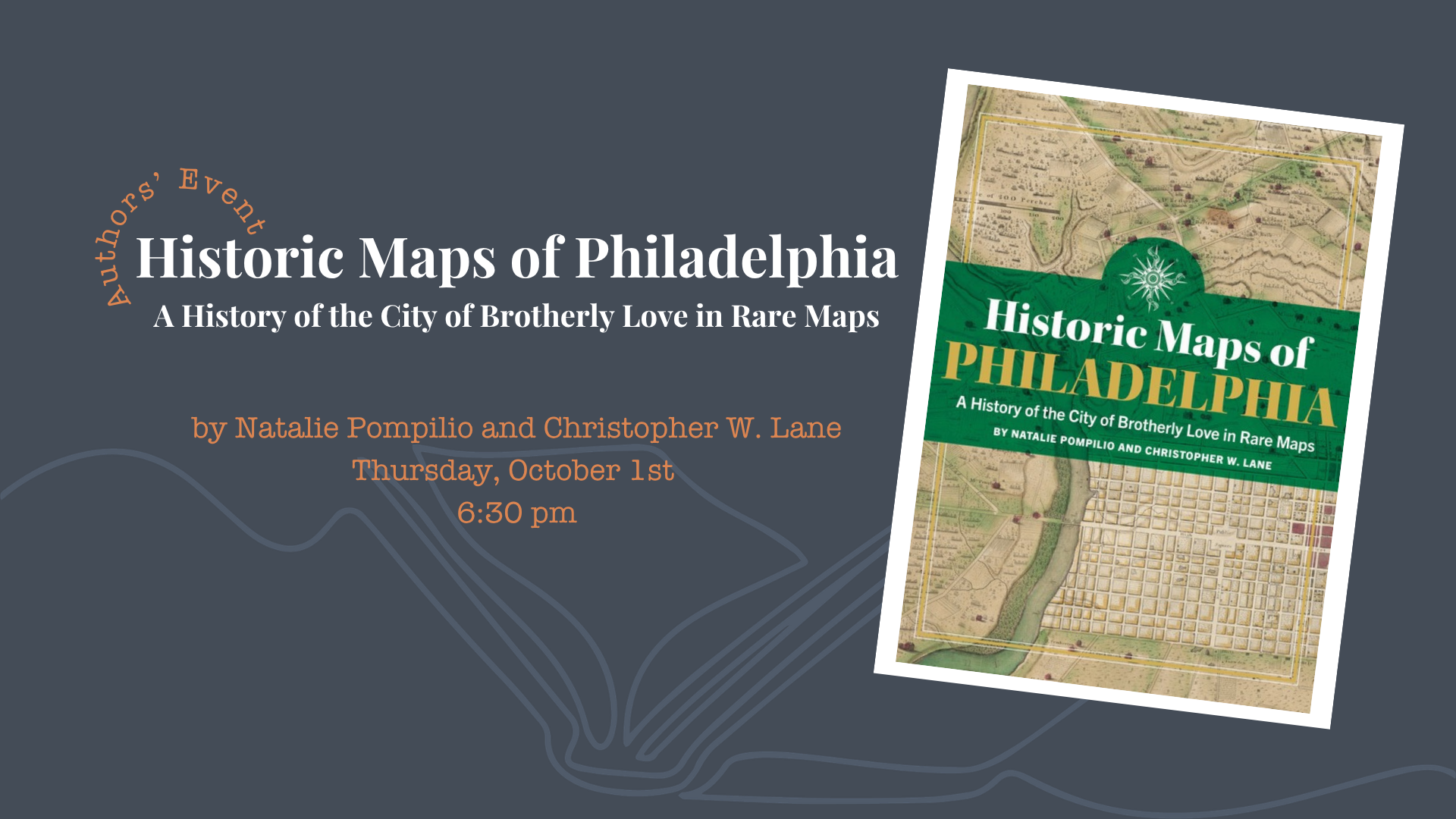 Authors’ Event - Historic Maps of Philadelphia