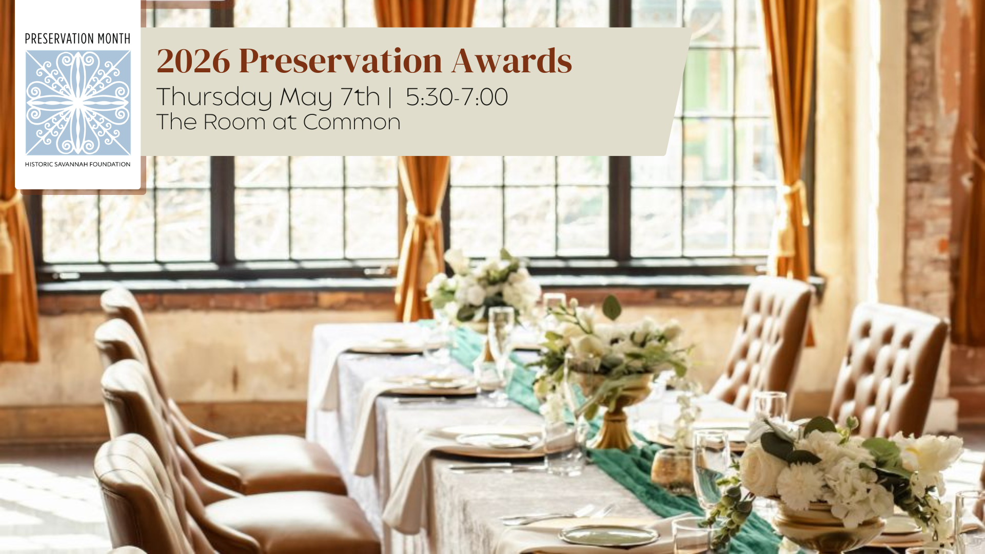 Historic Savannah Foundation 2026 Preservations Awards Ceremony 