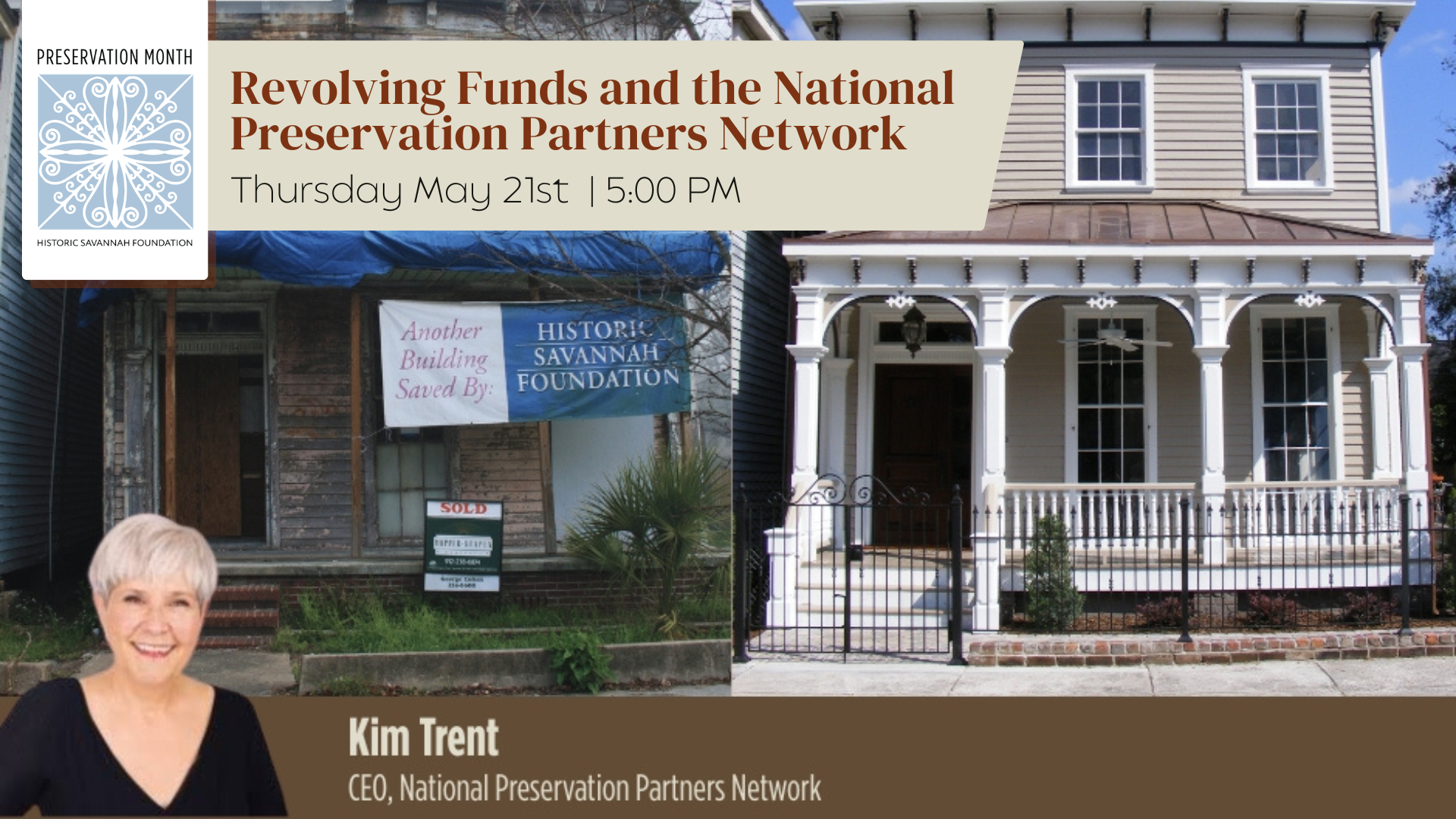 HSF Lecture: Revolving Funds and the National Preservation Partners Network   Kim Trent, CEO 