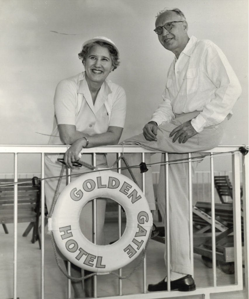 Elinor with her first husband, Sam Adler