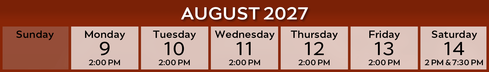 Show Calendar