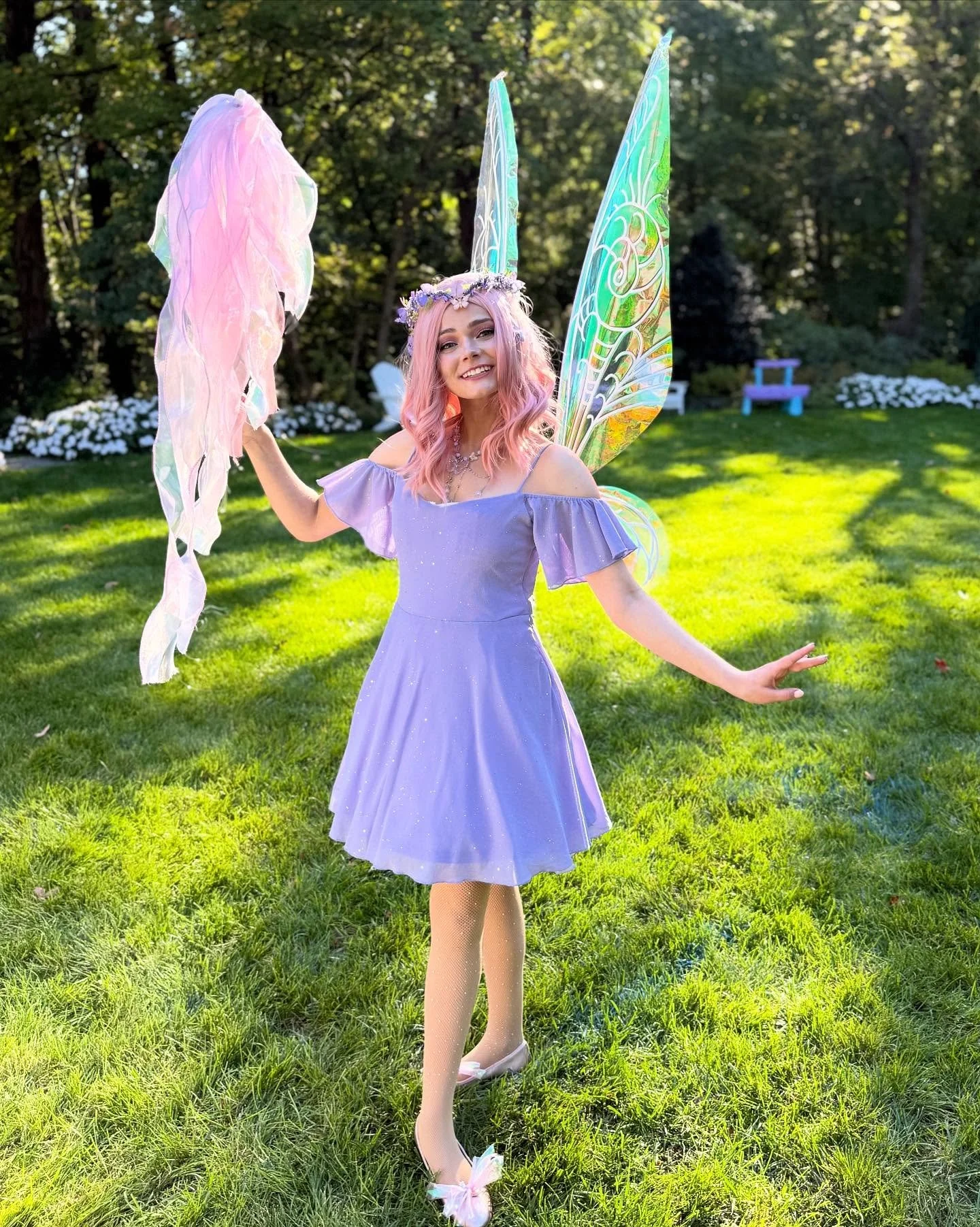 Did you know we can do a custom fairy characters to match your exact fairy party vision? We can color match your party&rsquo;s theme from the fairy&rsquo;s hair, dress, down to the accessories! 

This is the newest fairy friend in our line up! 🧚
Fai