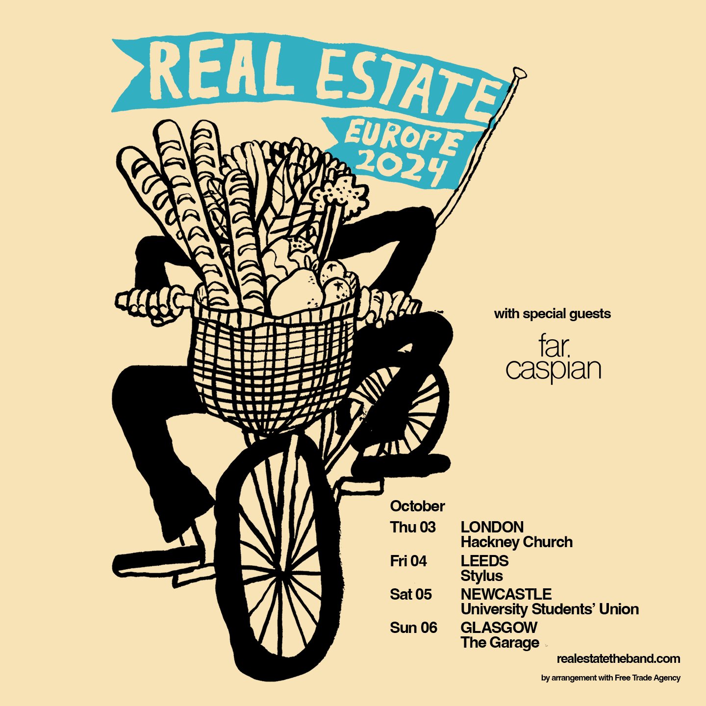 Wowsers @farcaspian joins indie legends @realestateband on their October UK tour! 

Not to be missed, tickets on sale now!