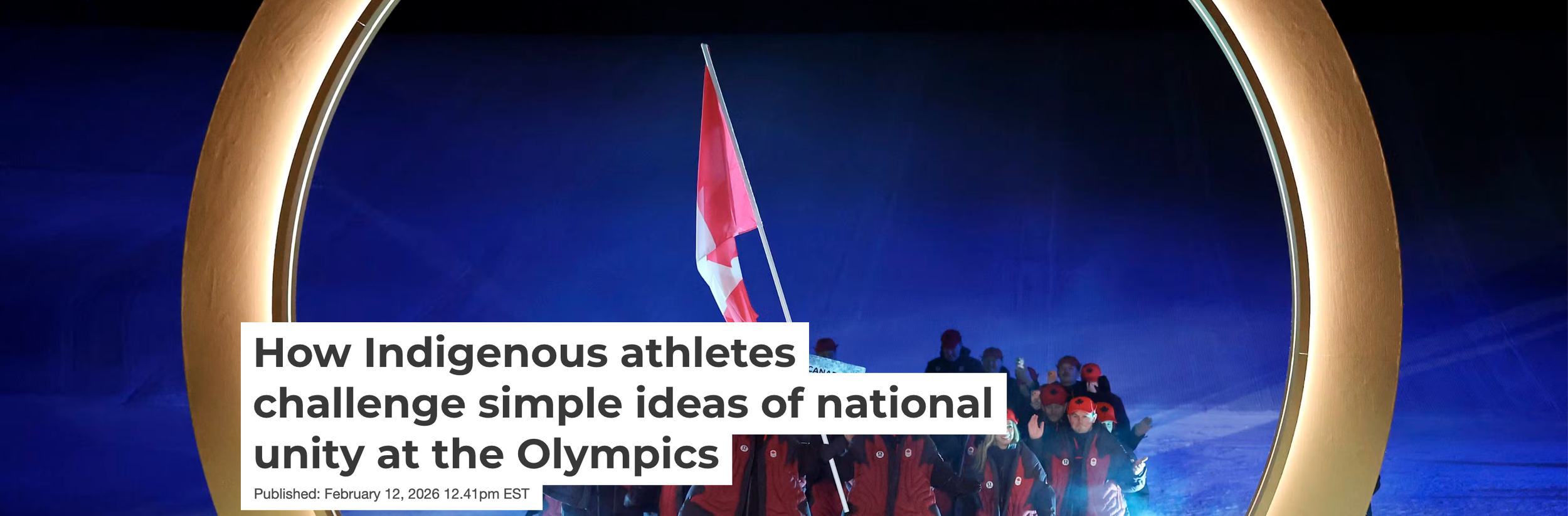 How Indigenous athletes challenge simple ideas of national unity at the&nbsp;Olympics