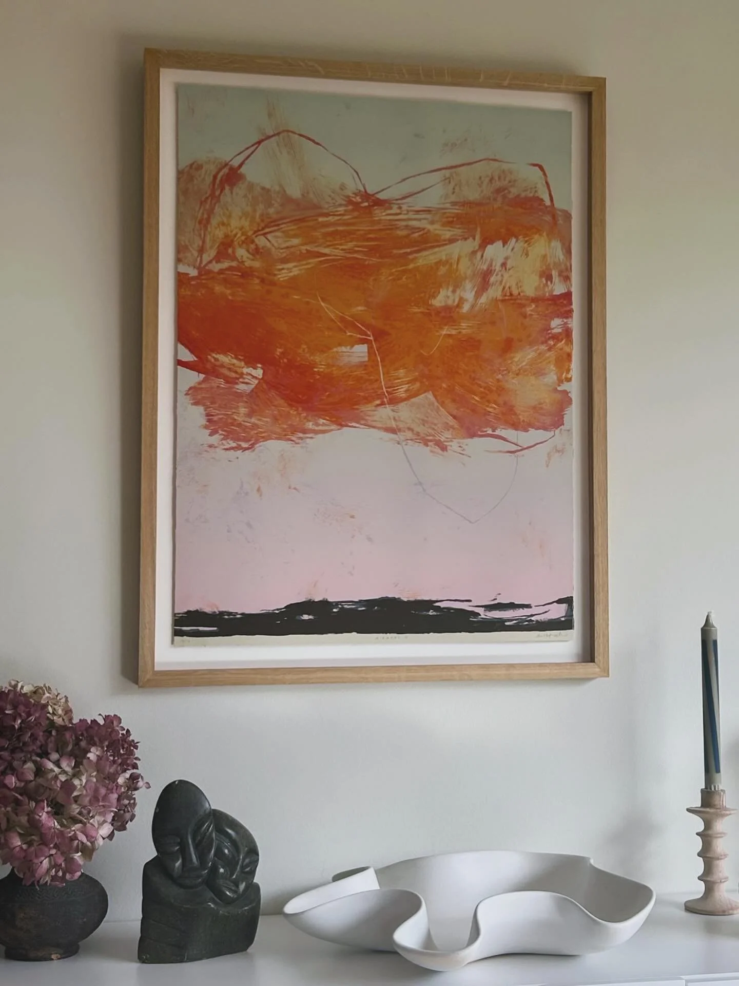 Jeg har to ganger v&aelig;rt s&aring; heldig &aring; bli invitert til &aring; trykke litografier hos @hjoerringgrafiskvaerksted p&aring; Jylland. Dyktige @mr.fleng og jeg laget f&oslash;rste gangen motivet Mirakel, og trykket noen ganske f&aring; eks