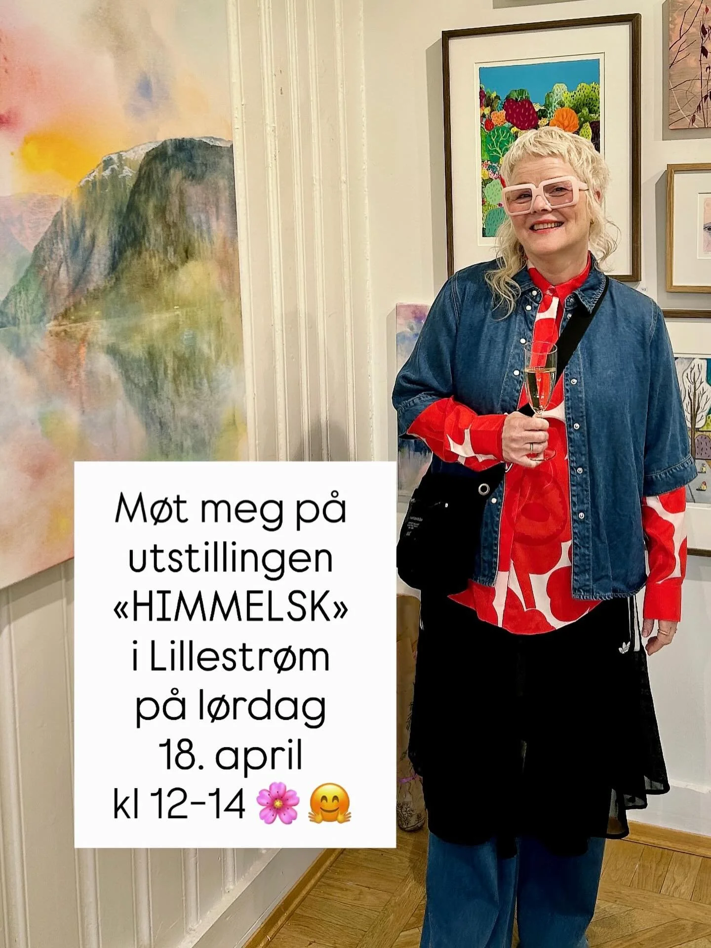 Lurer du p&aring; hvordan jeg trykker litografier? Eller hva som inspirerer meg? Jeg gleder meg til &aring; svare p&aring; sp&oslash;rsm&aring;l, m&oslash;t meg p&aring; utstillingen &laquo;Himmelsk&raquo; i @lillestromkunstforening l&oslash;rdag 18.