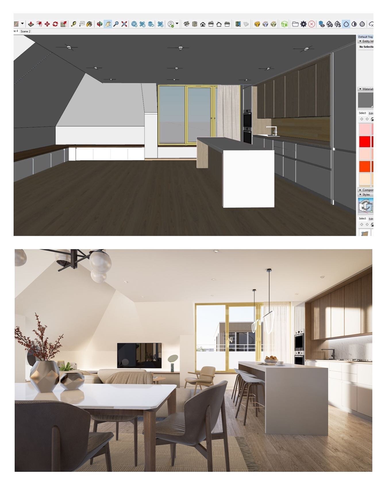 | Before and afters are always so satisfying. I love spending hours and hours modeling and when you actually have the end result it&rsquo;s just beautiful!

I only use real time renders to make my images. I like the fact that you can see directly mor