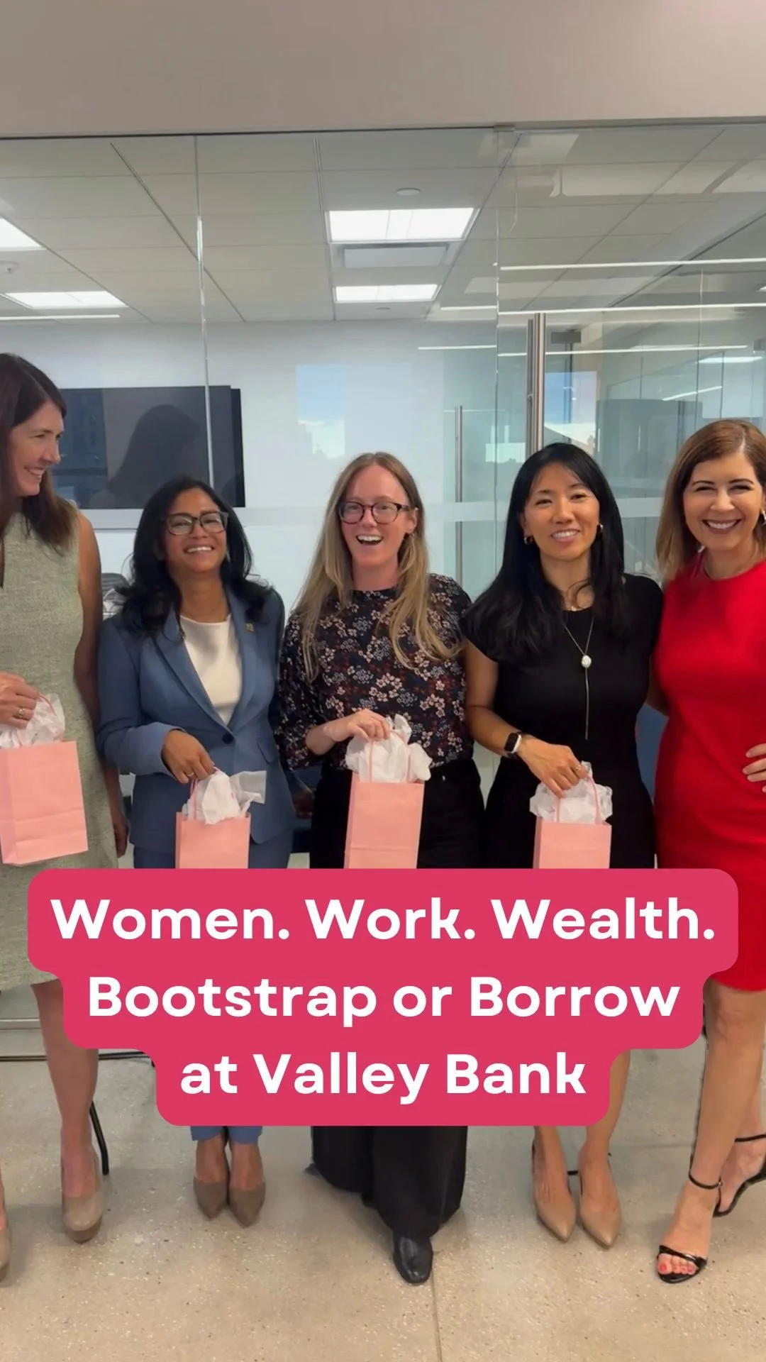 We tackled one of the biggest and hardest topics in entrepreneurship - where to get growth capital?
We made the topic a big softer by serving summer drinks before and after the panel at Valley Bank’s beautiful offices overlooking the Empire St