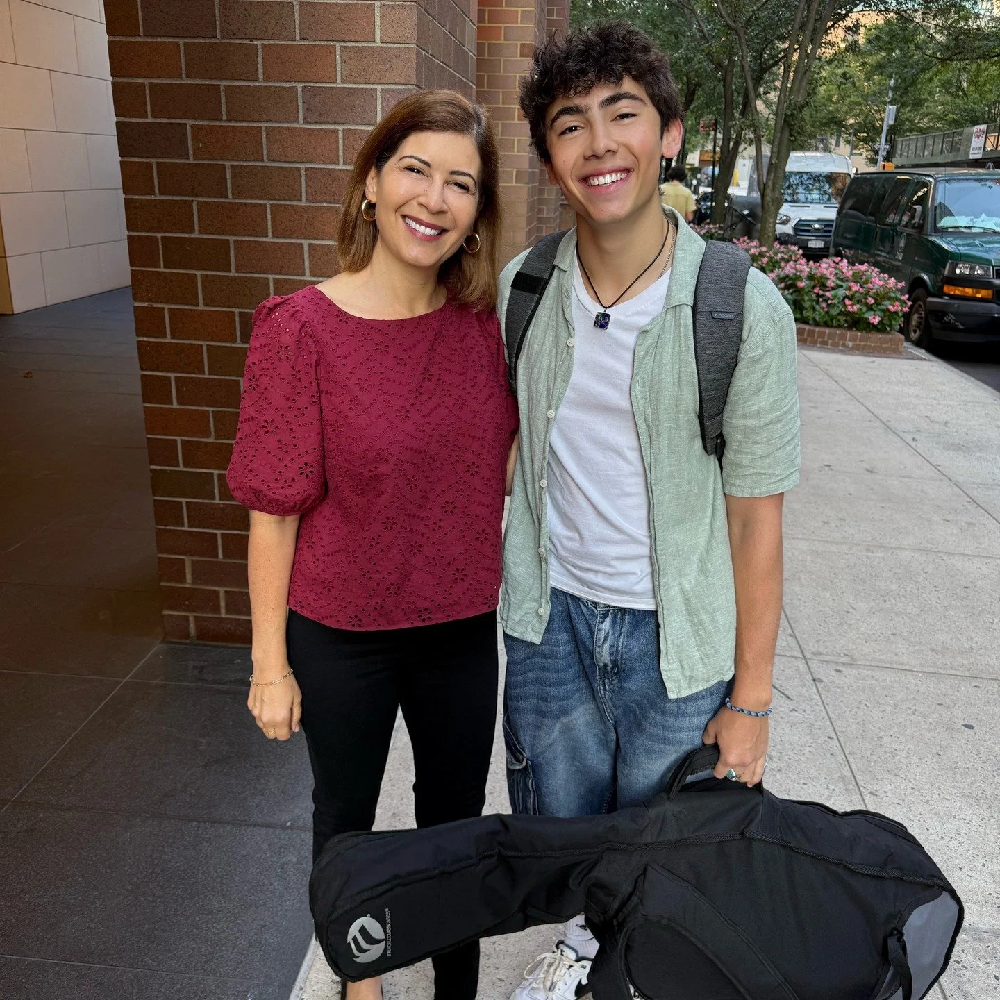 First day of last day of high school for Adrian!
I have so many memories of amazing first days with him, commutes on the subway, getting his little shirt and tie on when he attended a private French school and all the days I watched him walk away, k