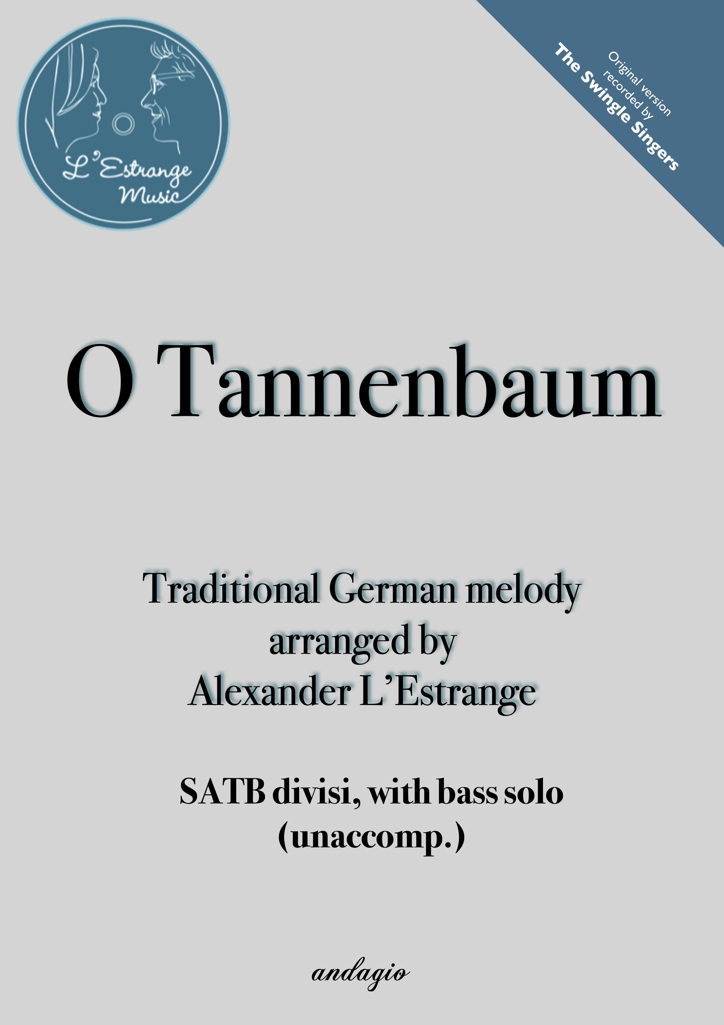 O Tannenbaum arranged by Alexander L'Estrange COVER.jpg