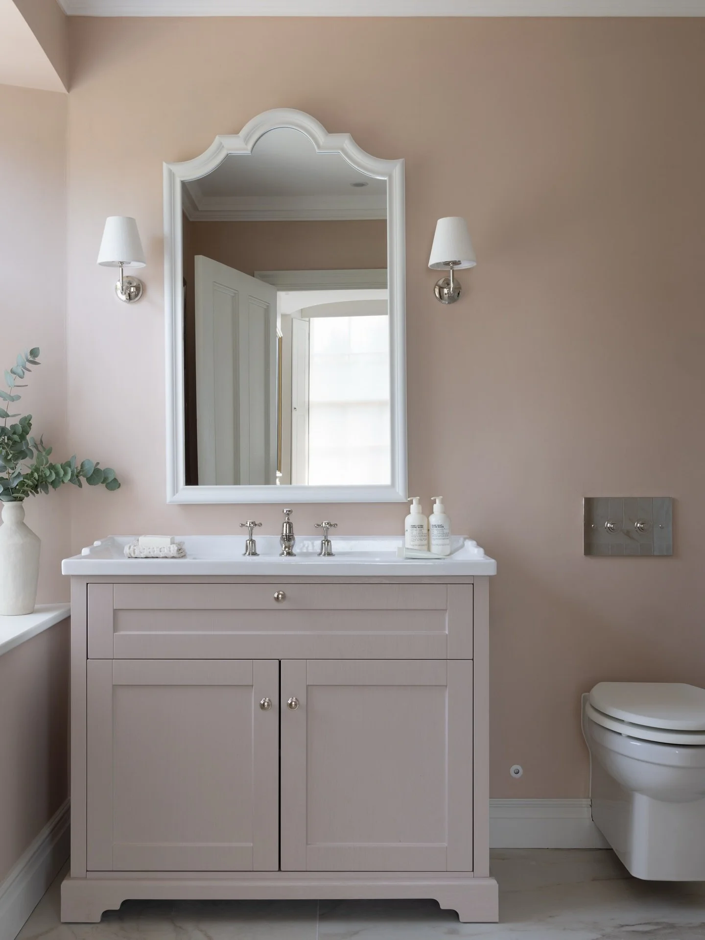 As you know, we&rsquo;re rather partial to a pink bathroom. 

Thrilled to reveal this new space from our Sussex project, we hope you love it just as much as we do. 🌸
