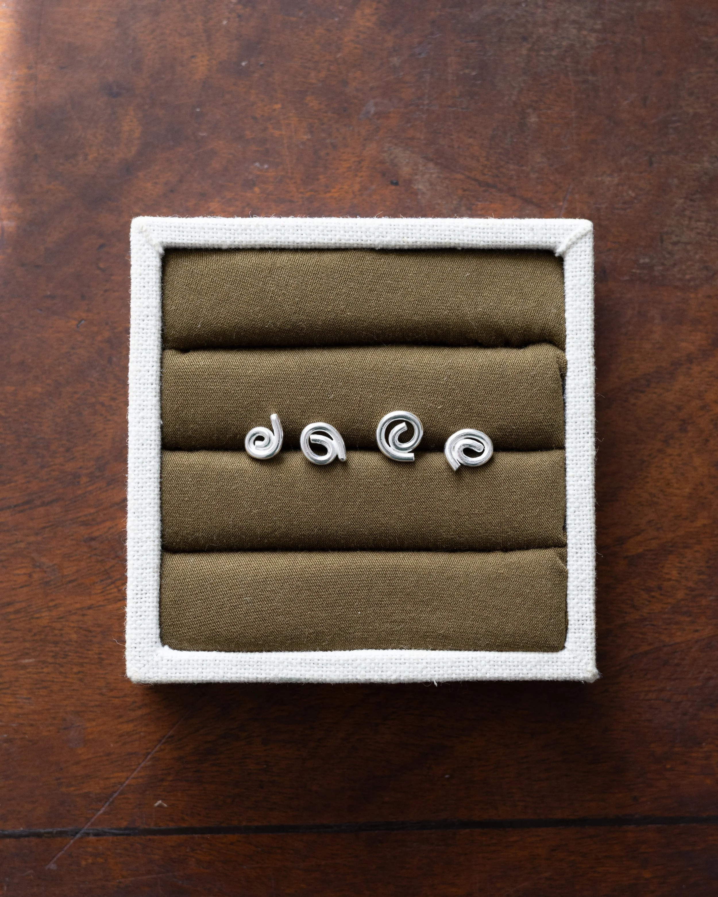 Pair of Spiral Earring Studs