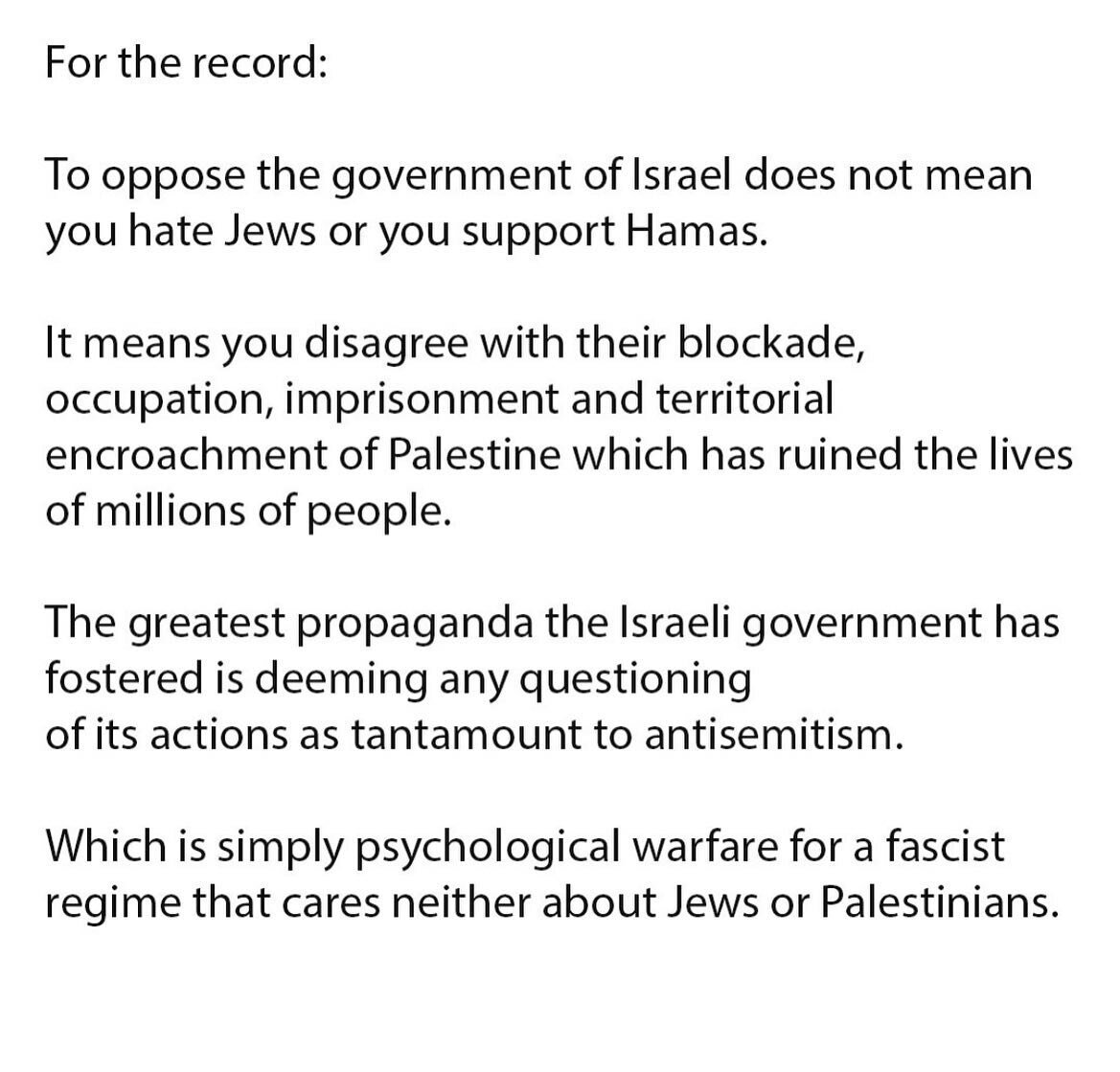 Zionism is a disease of the human mind. We must resist all forms of bigotry and hatred with all of our willpower. Otherwise we have failed in our duty as human beings

To honor our responsibility as compassionate and tolerant people, we have to sprea