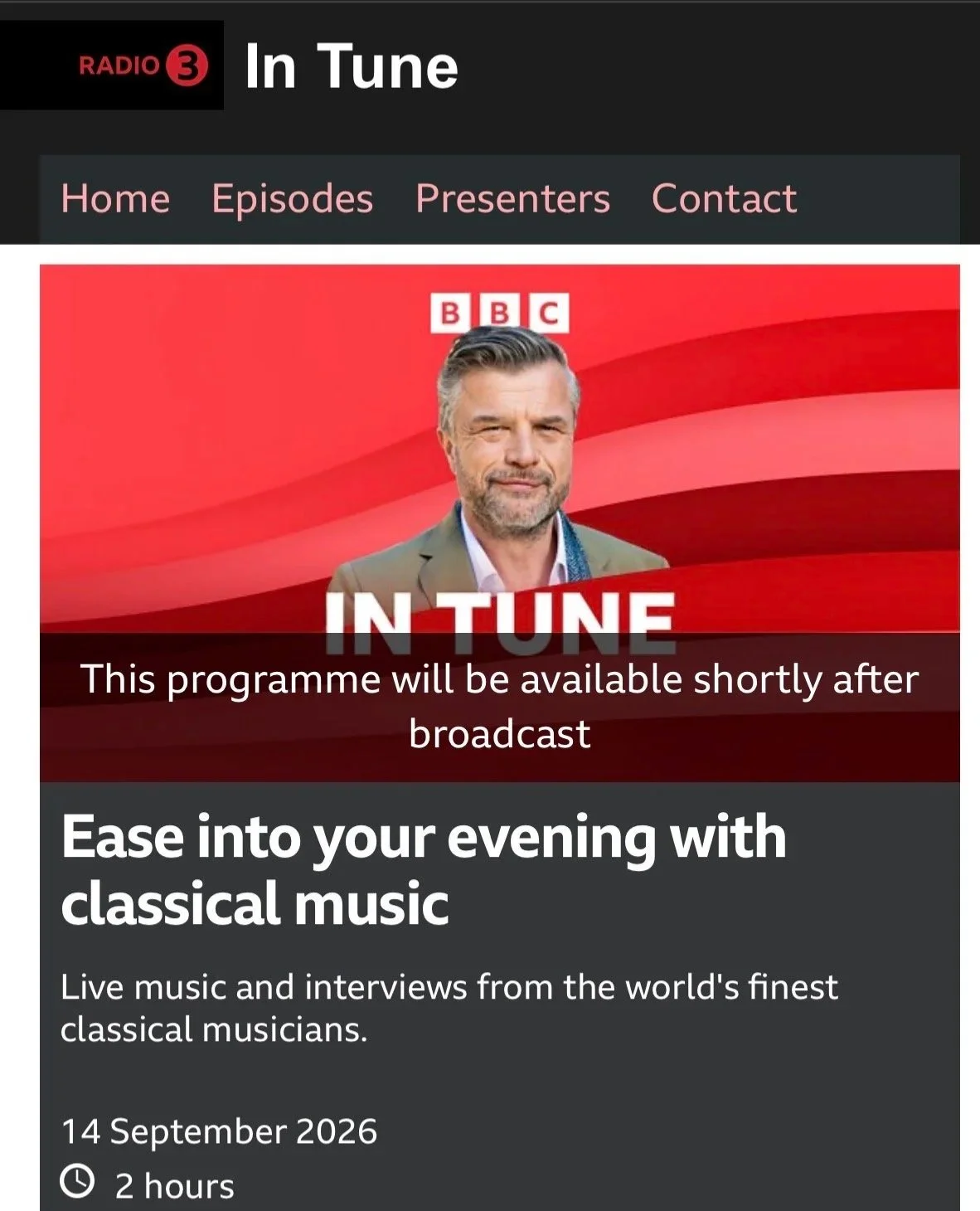 BBC Radio In-Tune 