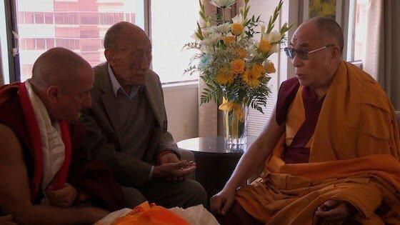 Nicky with the Dalai Lama