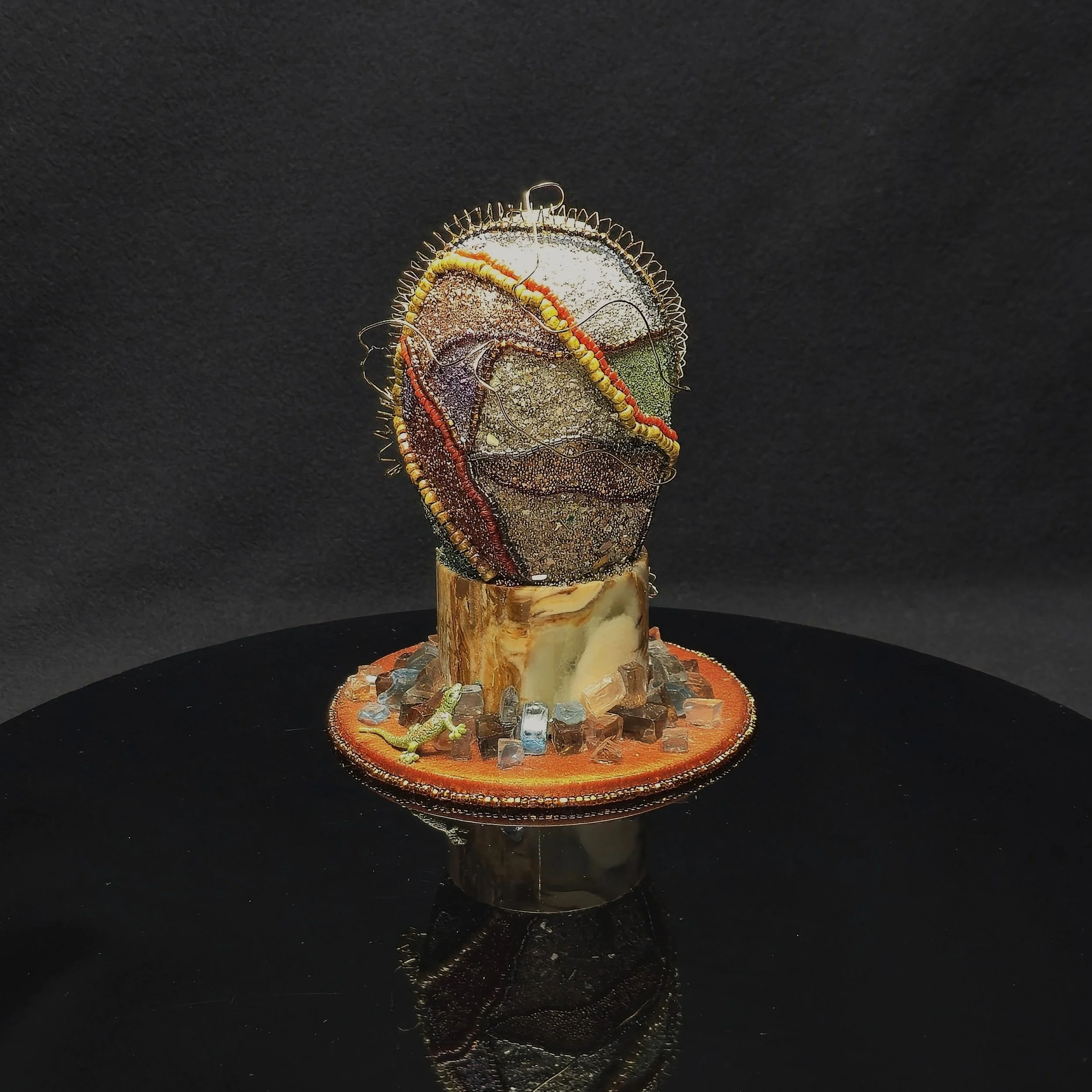 "Canyonlands" - $350. 6" h, 4" diameter
