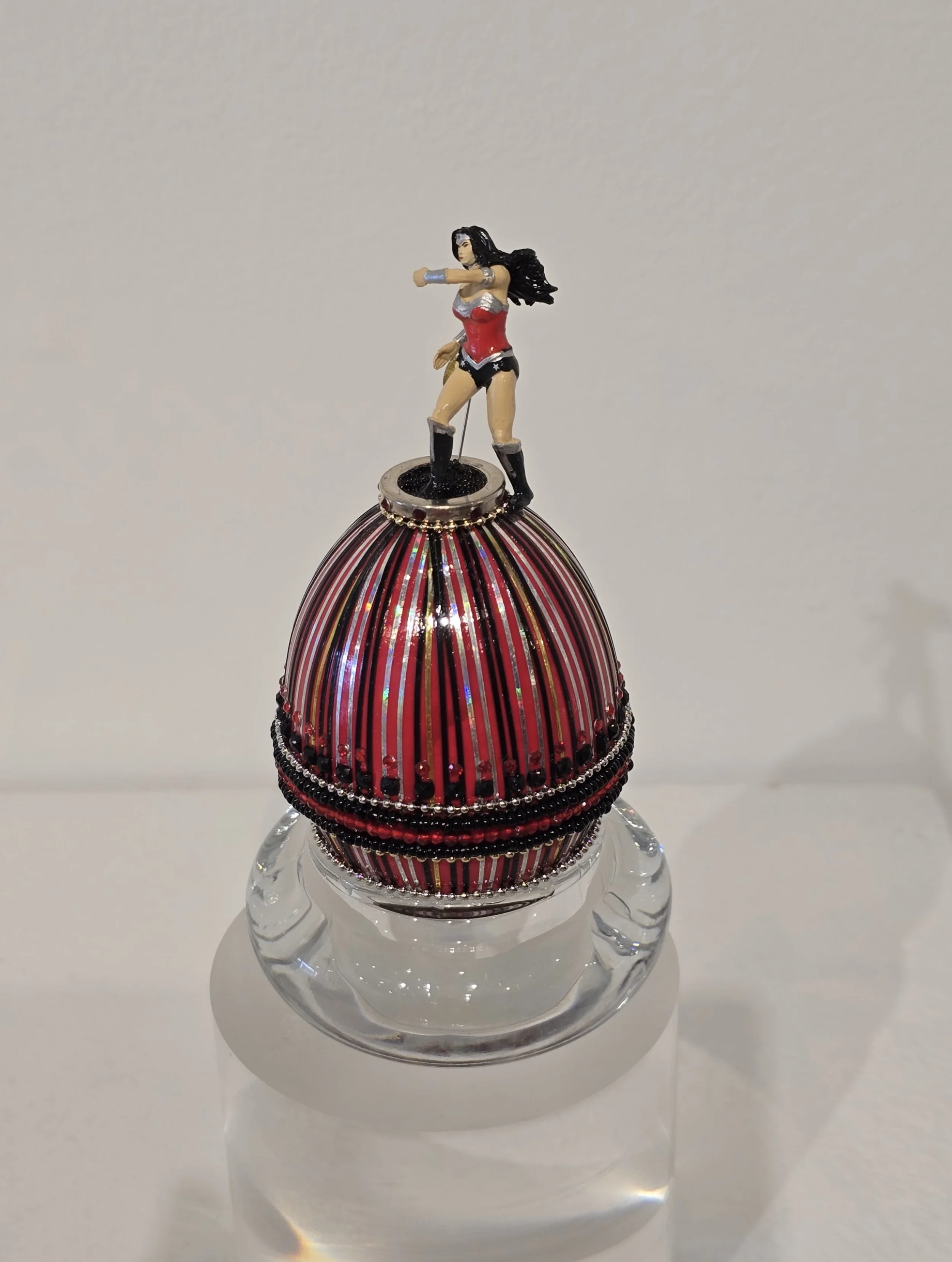 "My Mother Scultpted Me from Clay" - Available at Hooks-Epstein Gallery Houston. Natural duck egg