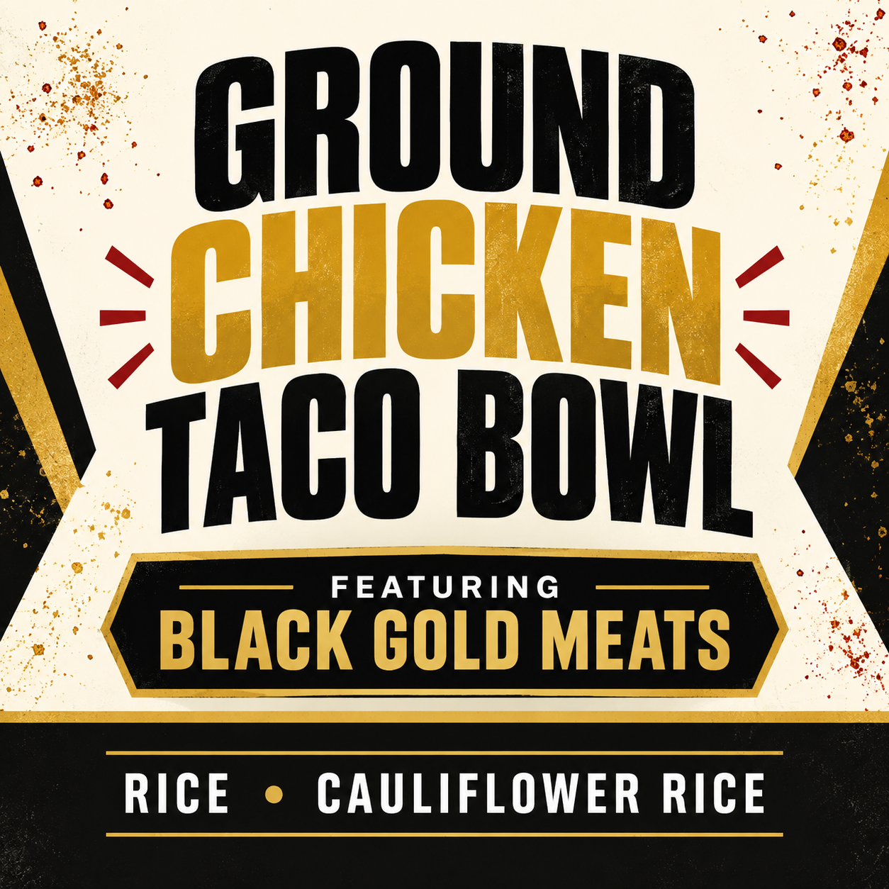 Ground chicken taco bowl