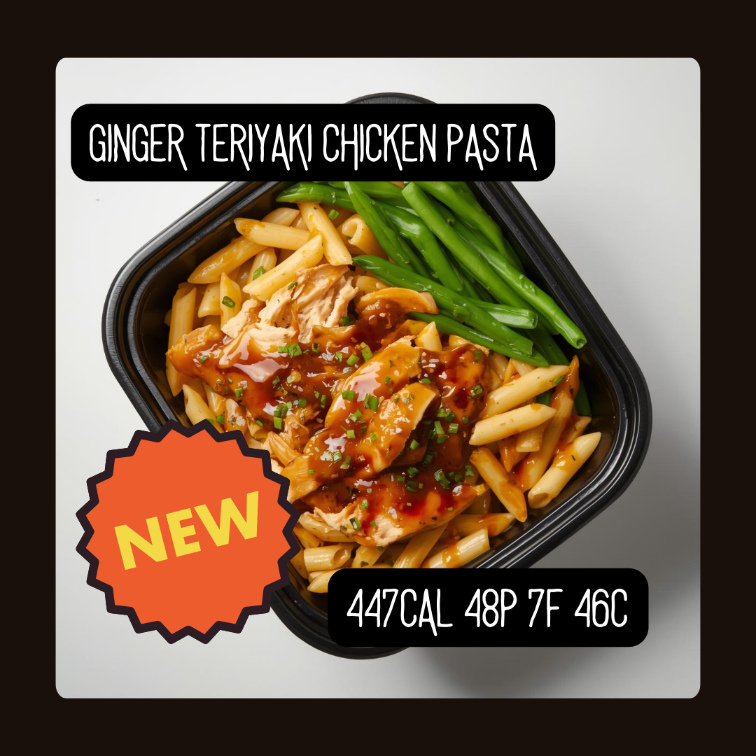 Ginger teriyaki chicken pasta with green beans