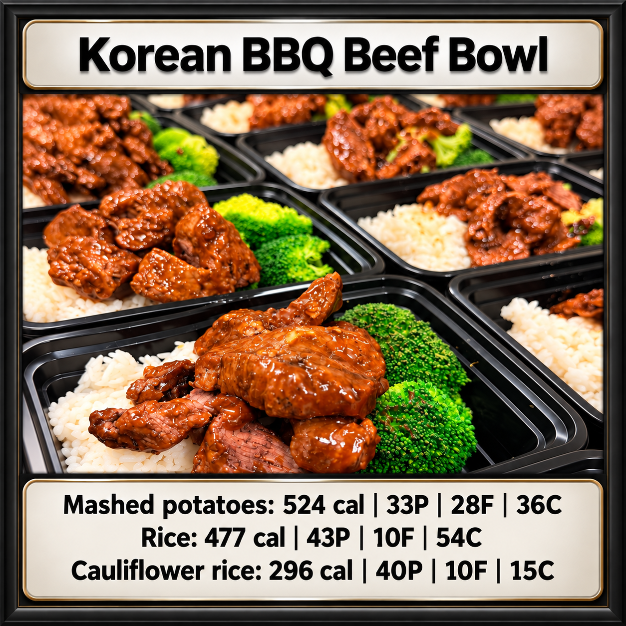 Korean beef & broccoli over your choice of side