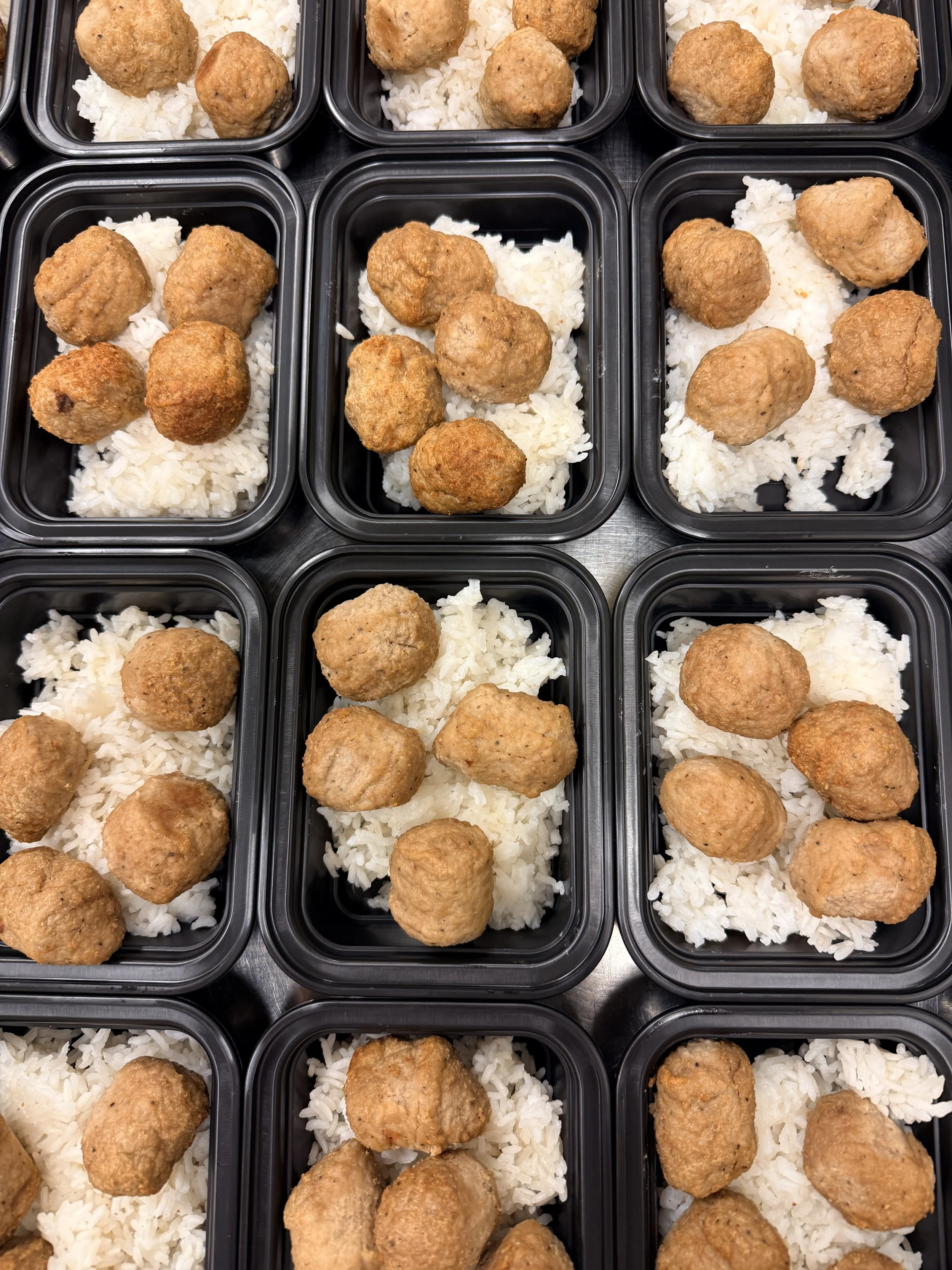 Chicken Meatballs with choice of side
